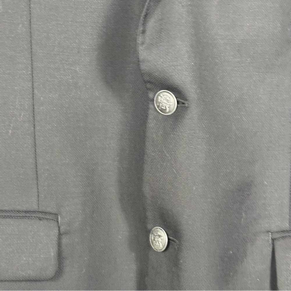 Hart Schaffner Marx 1887 Wool Blazer Metal Silver Buttons Men's Size 40R